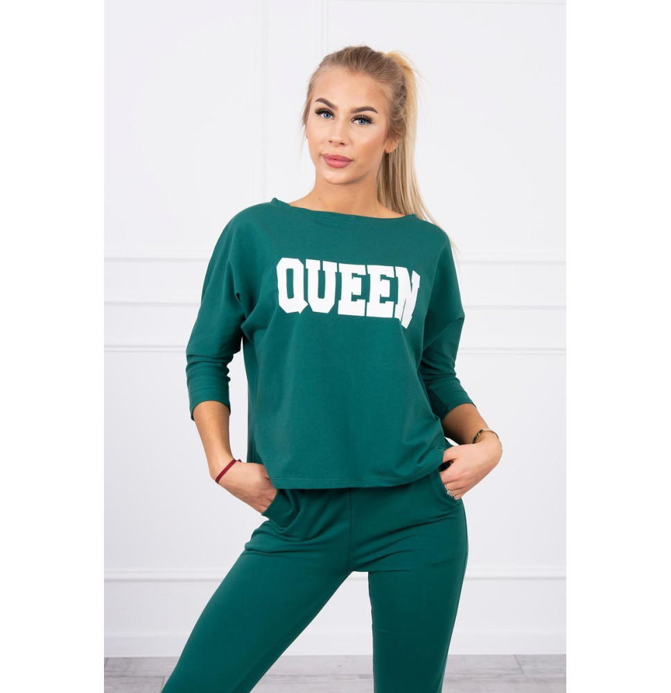Női szett MI66977 QUEEN sötétzöld