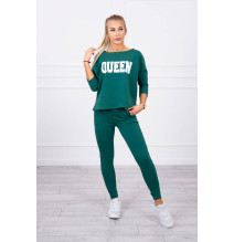 Női szett MI66977 QUEEN sötétzöld
