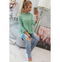 Női pulóver MI9139 sötét menta