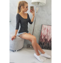 Póló kerek nyakkivágással MI8832 grafit