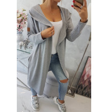 Kardigánt oversize MI9077 szürke