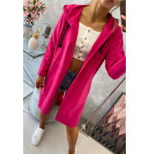 Kardigán hosszabb háttal MI8998 fukszia