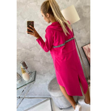 Kardigán hosszabb háttal MI8998 fukszia