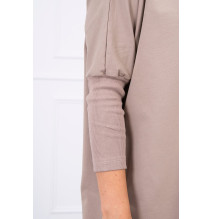 Női, megnövelt tunika MI8875 sötét bézs