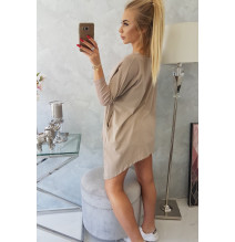 Női, megnövelt tunika MI8875 sötét bézs