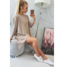 Női, megnövelt tunika MI8875 sötét bézs