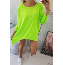 Női, megnövelt tunika MI8875 zöld neon