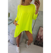 Női, megnövelt tunika MI8875 sárga neon