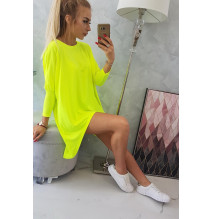 Női, megnövelt tunika MI8875 sárga neon