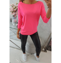 Póló, CASUAL MI8834 narancssárga neon