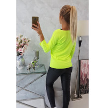 Póló, CASUAL MI8834 neon sárga