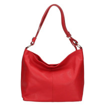 Bőr válltáska 729 halványpiros  Made in Italy