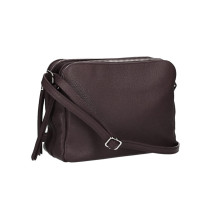 Bőr válltáska 517 sötétbarna