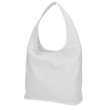 Bőr válltáska 590 fehér Made In Italy