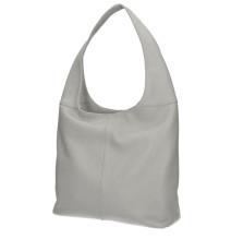 Bőr válltáska 590 szürke Made In Italy