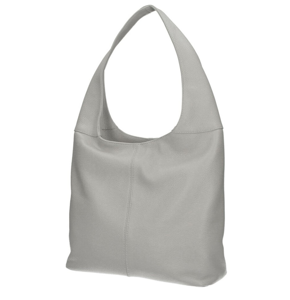 Bőr válltáska 590 szürke Made In Italy