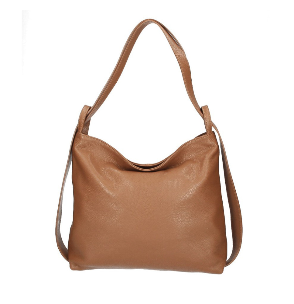 Bőr válltáska 579 konyak Made in Italy