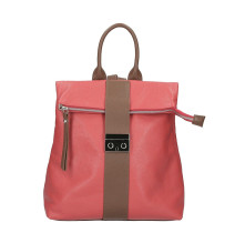 Bőr hátizsák 576 piros Made in Italy