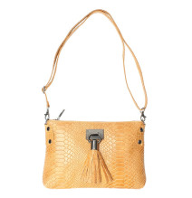 Bőr kézitáska MI42 égszínkék Made in Italy