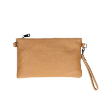 Bőr kézitáska MI49 konyak Made in Italy