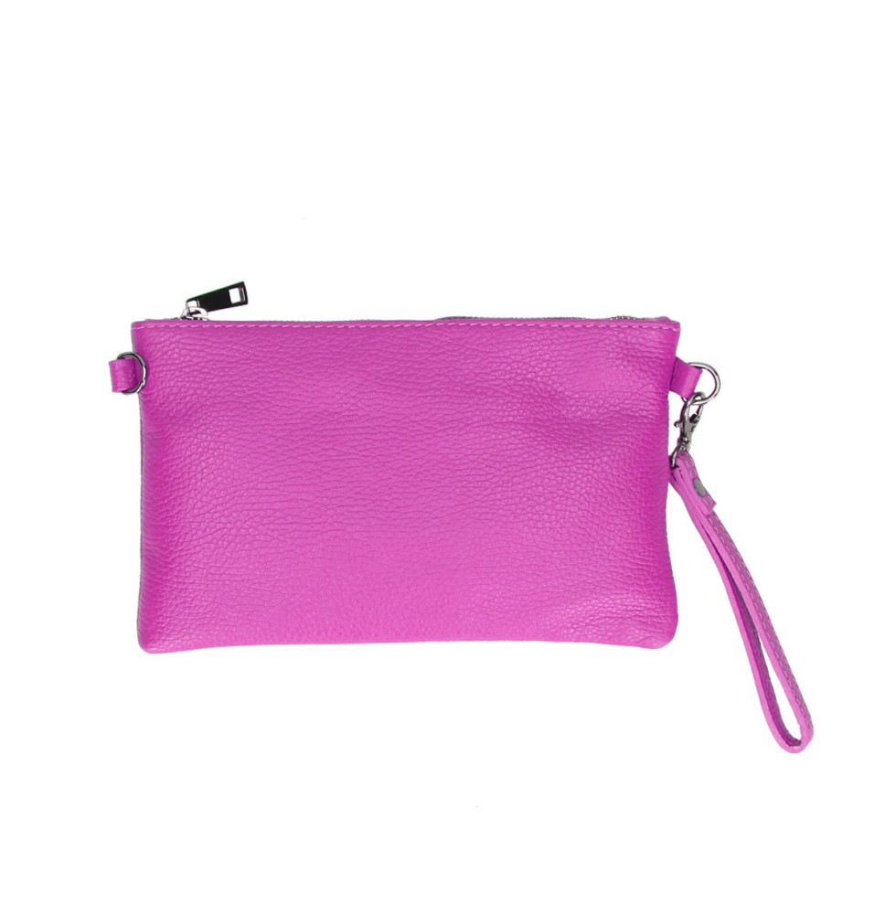 Bőr kézitáska MI49 fukszia Made in Italy
