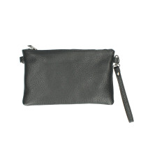 Bőr kézitáska MI49 fekete Made in Italy