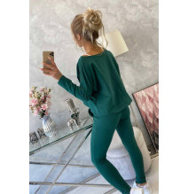 Női szett túlméretes blúzzal MI9091 zöld