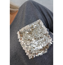 Női ruha, flitter zseb MI9004 grafit