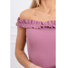 Ruha díszített hevederekkel MI9097 sötét rózsaszín