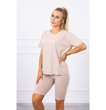 Felsők és nadrágok MI9099 bézs
