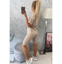 Felsők és nadrágok MI9099 bézs