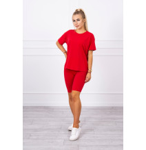 Felsők és nadrágok MI9099 piros