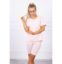 Felsők és nadrágok MI9099 por rózsaszín