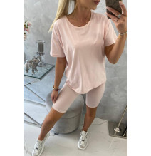 Felsők és nadrágok MI9099 por rózsaszín