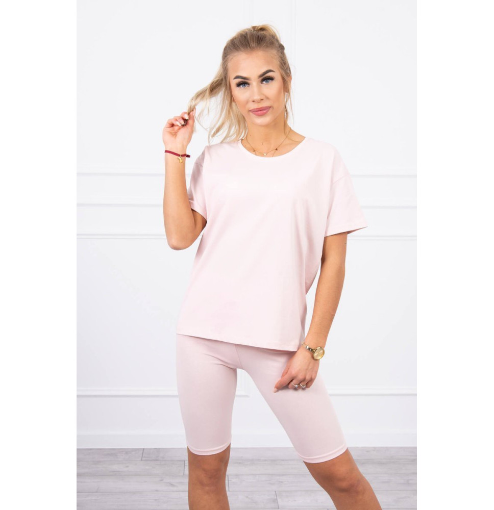 Felsők és nadrágok MI9099 sötét por rózsaszín