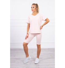 Felsők és nadrágok MI9099 sötét por rózsaszín