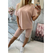 Felsők és nadrágok MI9099 sötét por rózsaszín