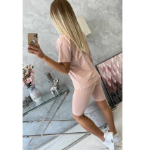 Felsők és nadrágok MI9099 sötét por rózsaszín