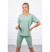 Felsők és nadrágok MI9099 sötét menta