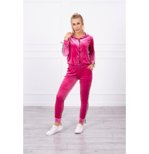 Velúr szett kapucnival MI9104 fukszia
