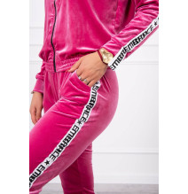 Velúr szett kapucnival MI9104 fukszia