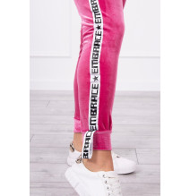 Velúr szett kapucnival MI9104 fukszia