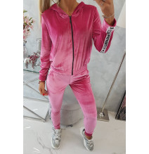 Velúr szett kapucnival MI9104 fukszia