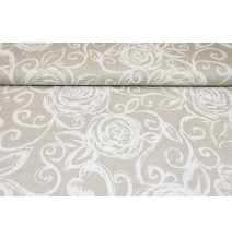 Anyag fehér peonies