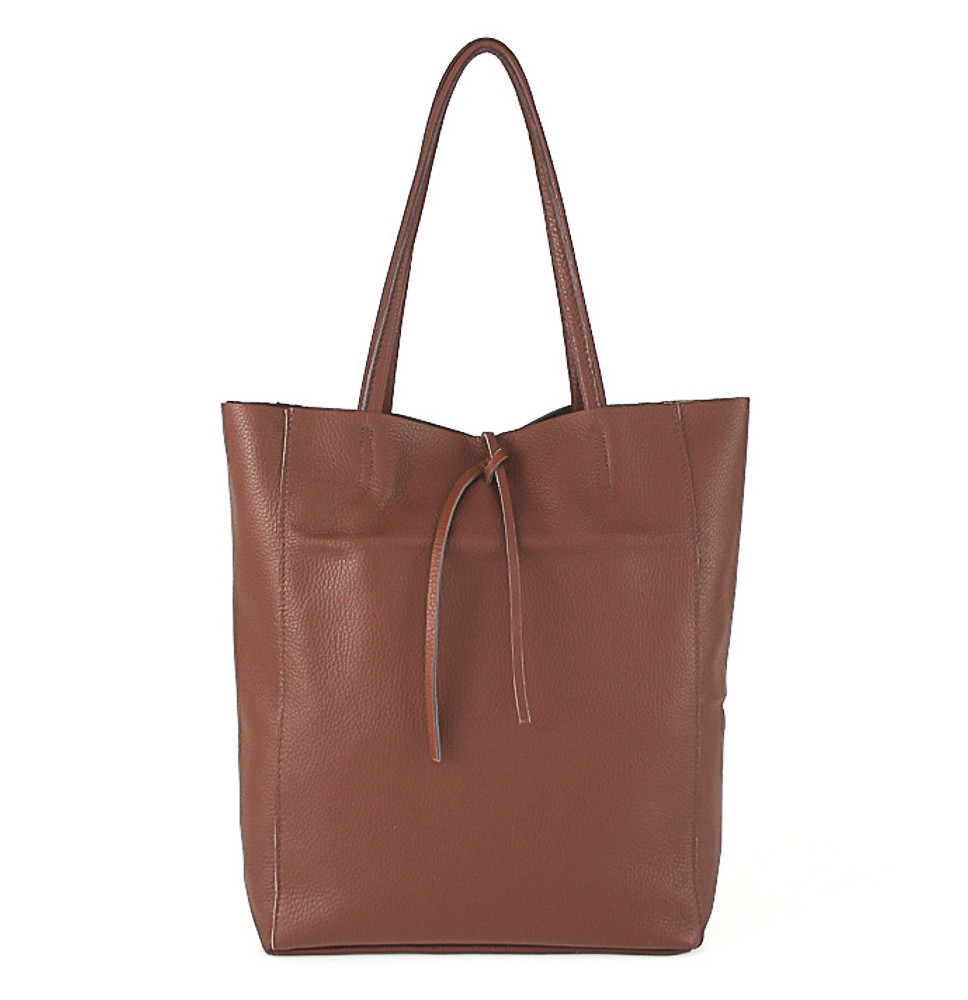 Bőr vásárló kézitáska 396 barna