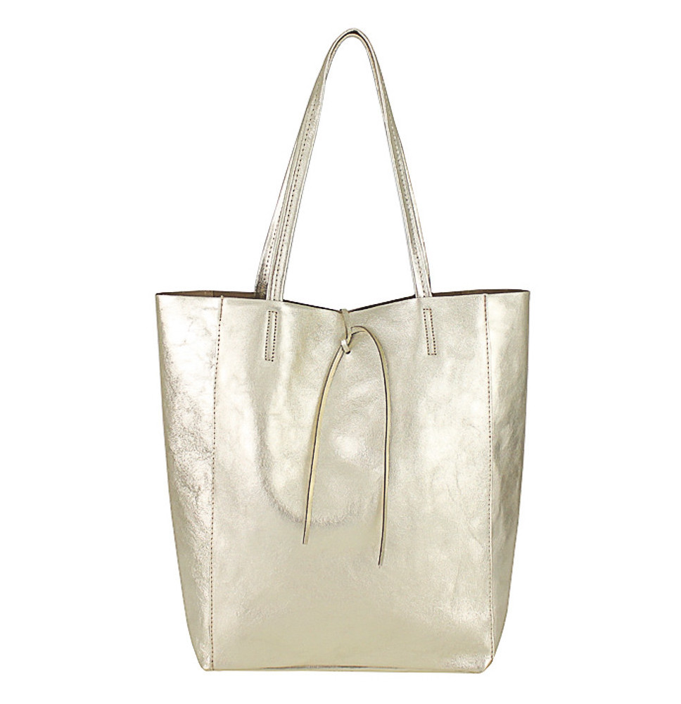 Bőr vásárló kézitáska 396 arany