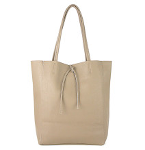 Bőr bevásárlótáska 396 szürke-barna