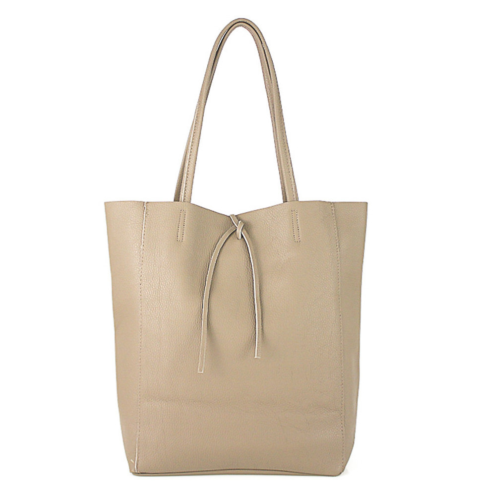 Bőr bevásárlótáska 396 szürke-barna