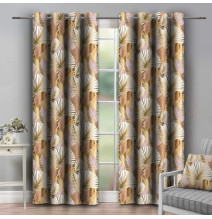 Függöny a gyűrűk 140x250 cm sárga