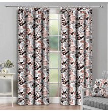 Függöny szalaggal 140x250 cm barna